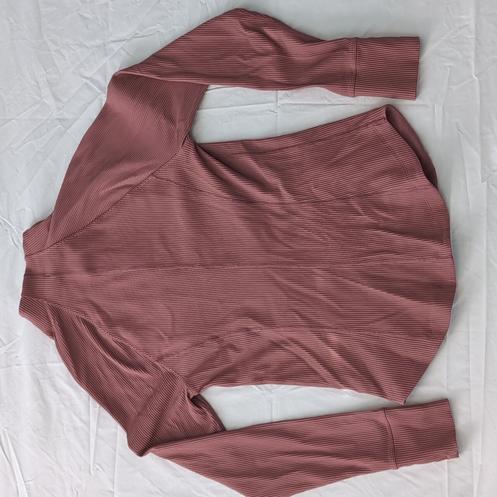 Athleta Salutation Ribbed Jacket Tawny Rose - Picture 4 of 4